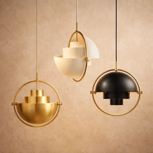 Lampes Suspensions - Dôme Pivotant Doré | Lunvex -  Suspension luminaire Delvanie