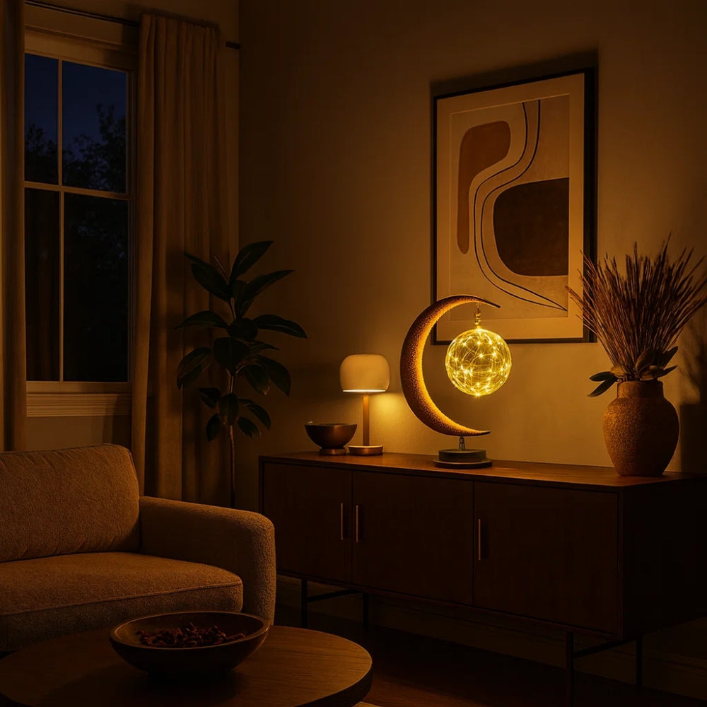 Lampes de Chevet - Lune de Verre Enchantée | Célyna -  |   Delvanie