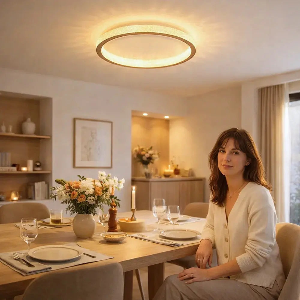 Led Plafond - Halo Solaire Luxueux | Calyra -  |   Delvanie