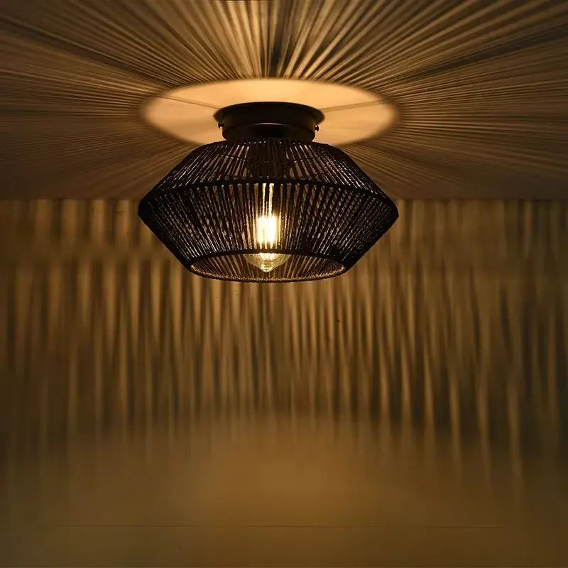 Led Plafonnier - Tissage Bohème Lumineux | Calenya -  |   Delvanie