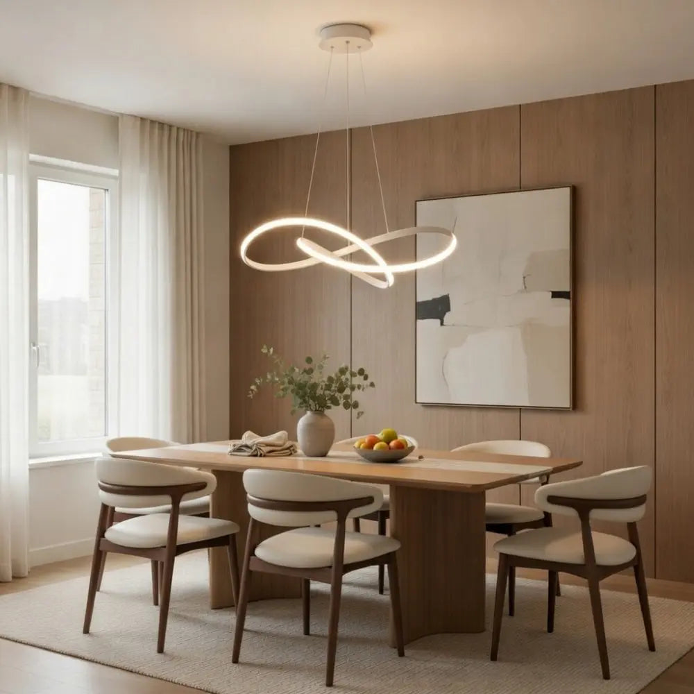 Luminaire Salle à Manger - Ruban Sculptural | Elyse -  |   Delvanie