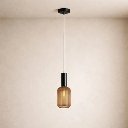 Luminaire Suspension Verre - Coloré Ondes Rétro | Chroméa -  |   Delvanie