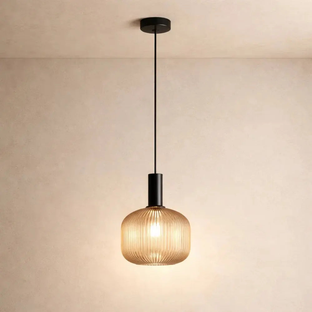 Luminaire Suspension Verre - Coloré Ondes Rétro | Chroméa -  |   Delvanie
