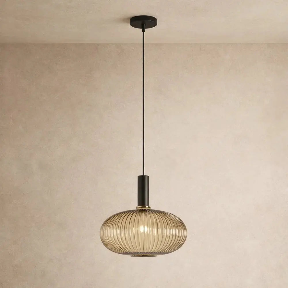 Luminaire Suspension Verre - Coloré Ondes Rétro | Chroméa -  |   Delvanie