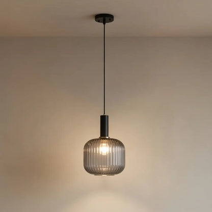 Luminaire Suspension Verre - Coloré Ondes Rétro | Chroméa -  |   Delvanie