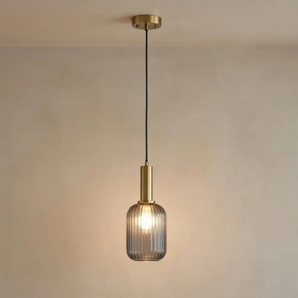 Luminaire Suspension Verre - Coloré Ondes Rétro | Chroméa -  |   Delvanie