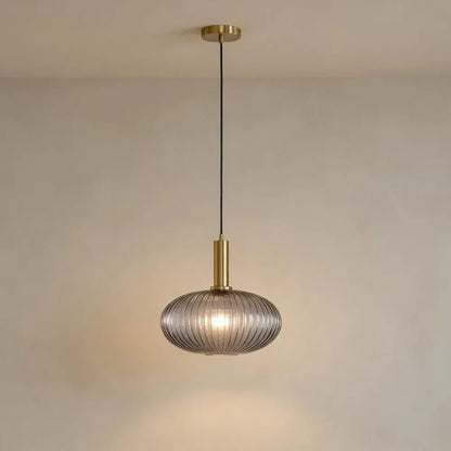 Luminaire Suspension Verre - Coloré Ondes Rétro | Chroméa -  |   Delvanie