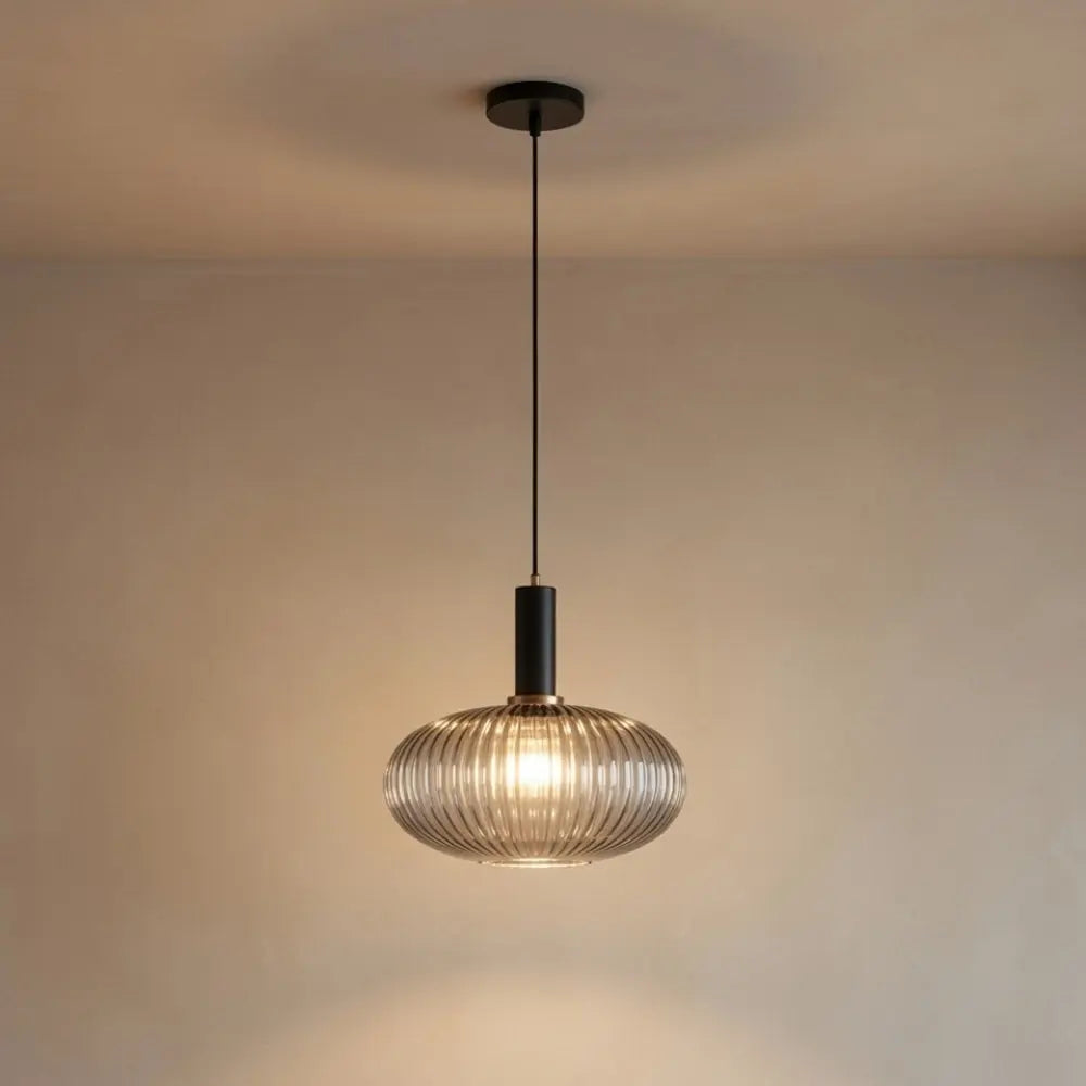 Luminaire Suspension Verre - Coloré Ondes Rétro | Chroméa -  |   Delvanie