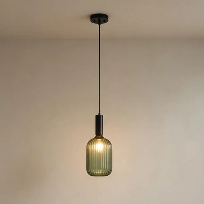 Luminaire Suspension Verre - Coloré Ondes Rétro | Chroméa -  |   Delvanie
