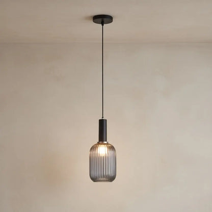 Luminaire Suspension Verre - Coloré Ondes Rétro | Chroméa -  |   Delvanie
