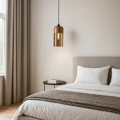 Luminaire en bois suspension - Aura Naturelle | Norwën -  |   Delvanie