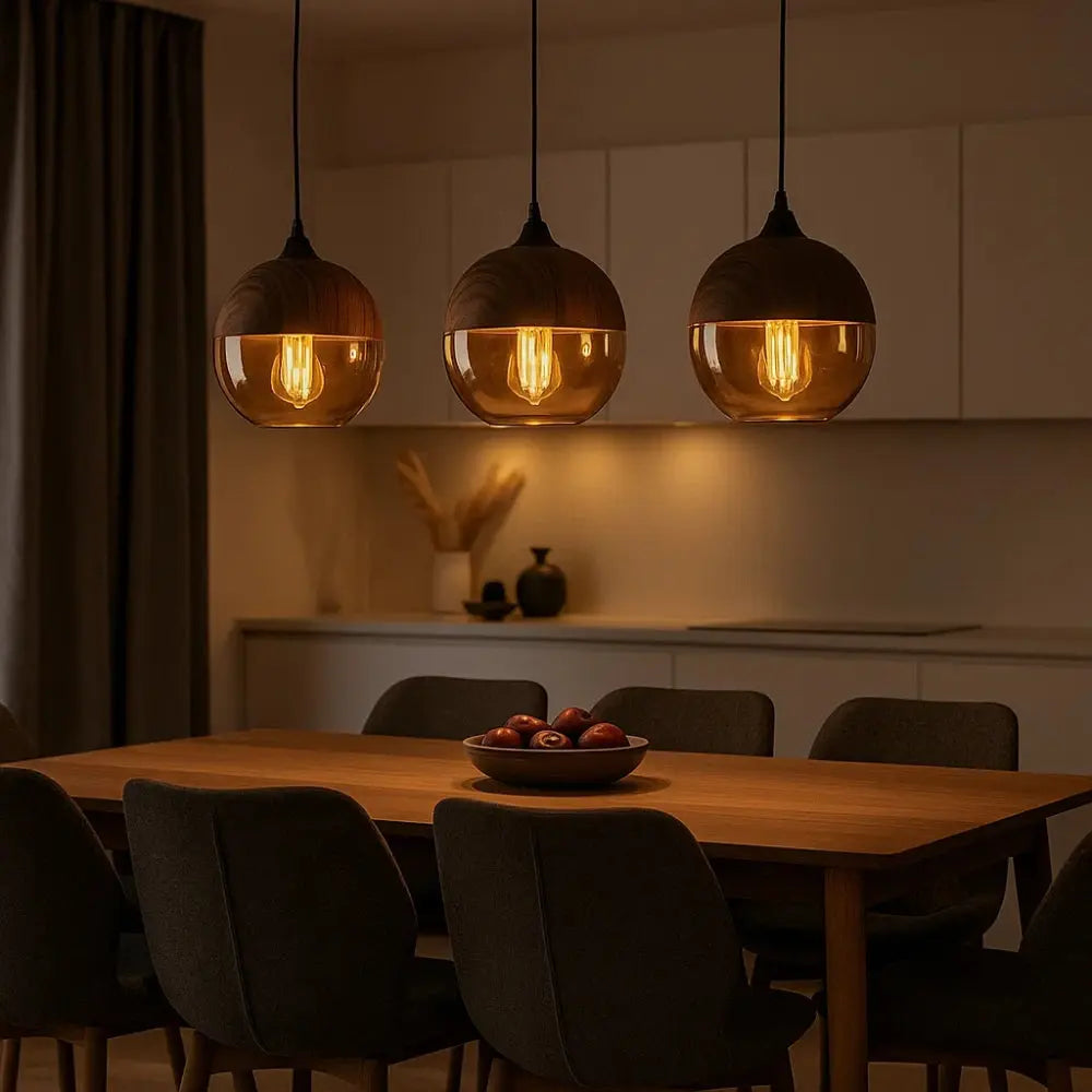 Luminaire en bois suspension - Aura Naturelle | Norwën -  |   Delvanie