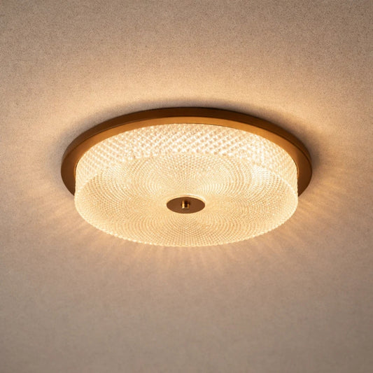 LED Ceiling Fixture - Heritage Walnut Crystal | Althéon
