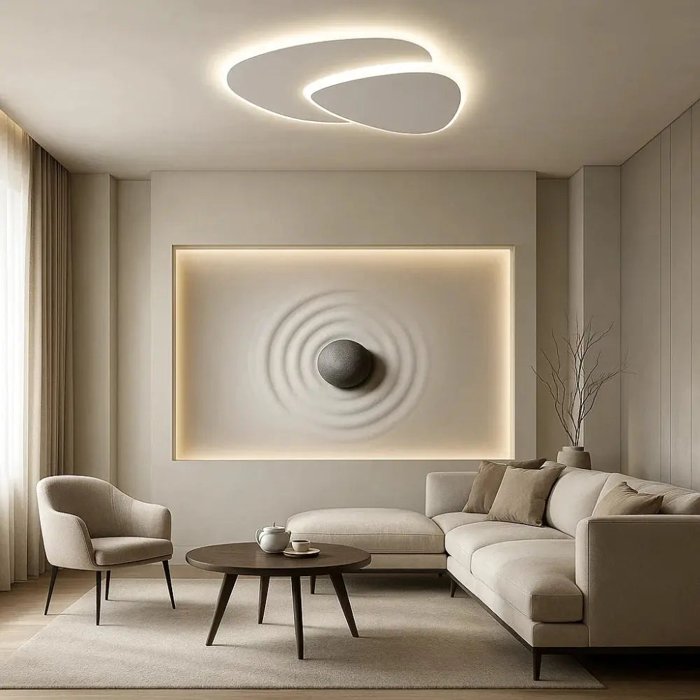 Plafonnier LED - Éclat Minimaliste | Solara -  |   Delvanie