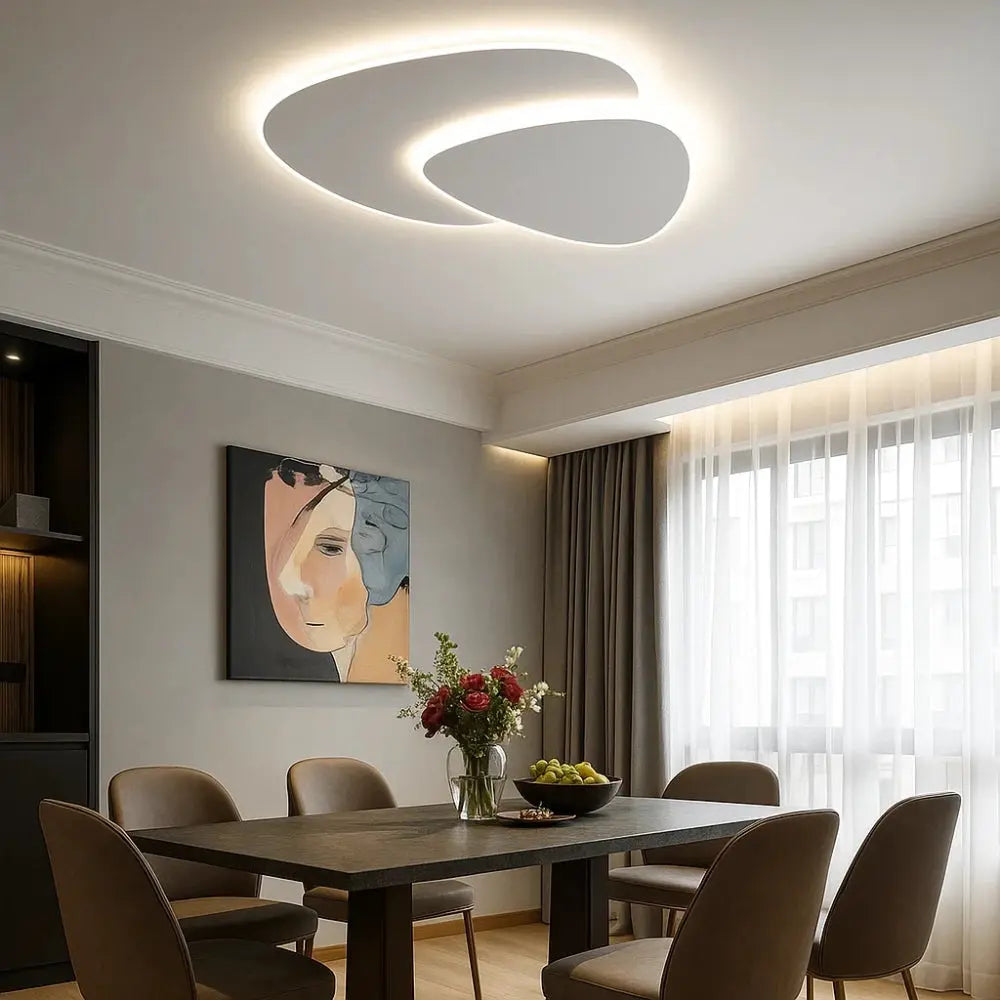 Plafonnier LED - Éclat Minimaliste | Solara -  |   Delvanie