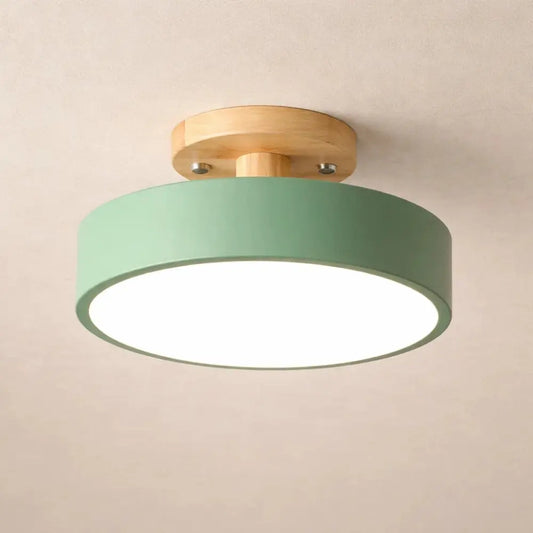 Plafonnier LED en Bois - Éclat Chaleur Nordique | Norhalis -  |   Delvanie