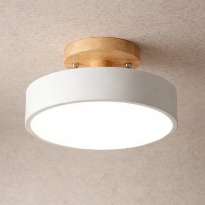 Plafonnier LED en Bois - Éclat Chaleur Nordique | Norhalis -  |   Delvanie