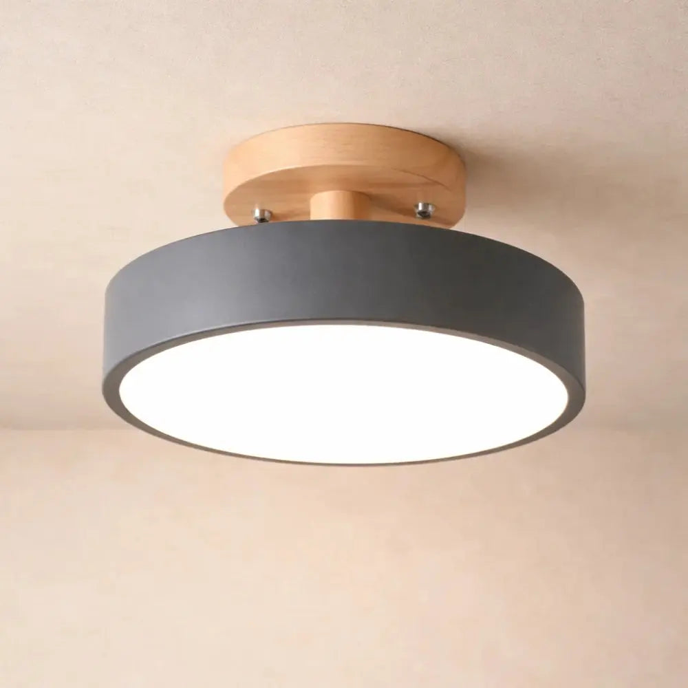 Plafonnier LED en Bois - Éclat Chaleur Nordique | Norhalis -  |   Delvanie