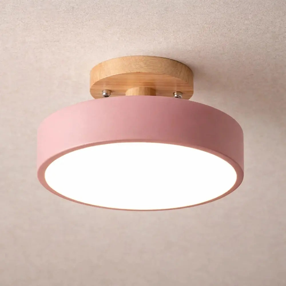 Plafonnier LED en Bois - Éclat Chaleur Nordique | Norhalis -  |   Delvanie