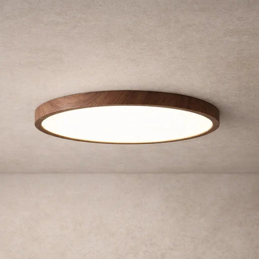 Plafonnier Rond Led - Cercle Bois Épuré | Lunarys -  |   Delvanie