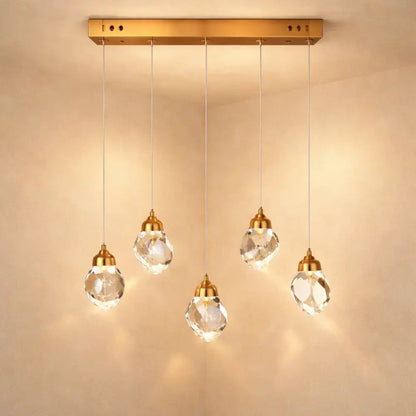 Suspension Luminaire Verre - Cristal Suspendu Précieux | Kaelune -  Suspension luminaire Delvanie