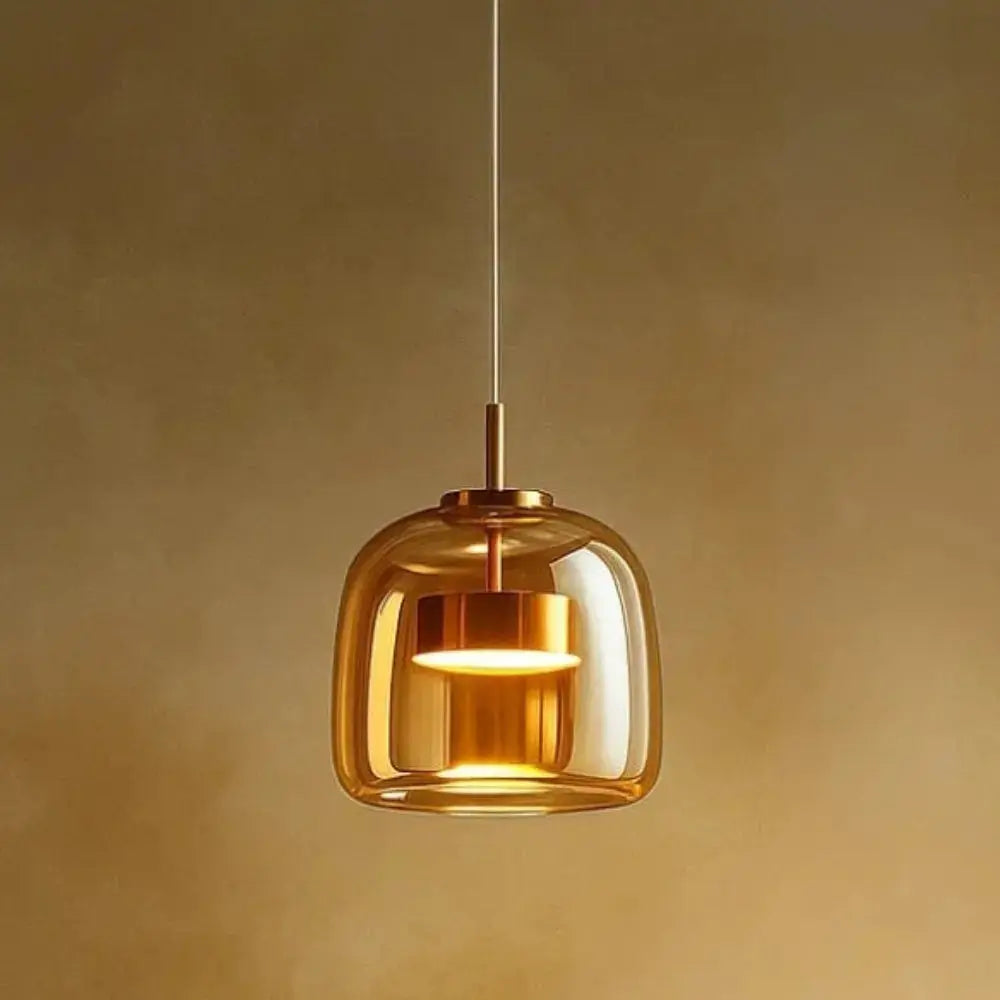 Suspension Luminaire Verre - Éclat Raffiné | Ombrelle -  |   Delvanie