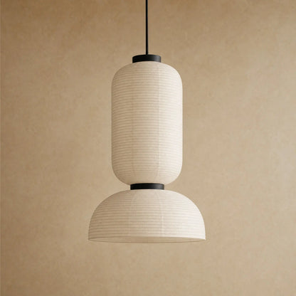 Suspension papier de riz Karumiya, packshot fuseau Ø 45 cm | Delvanie