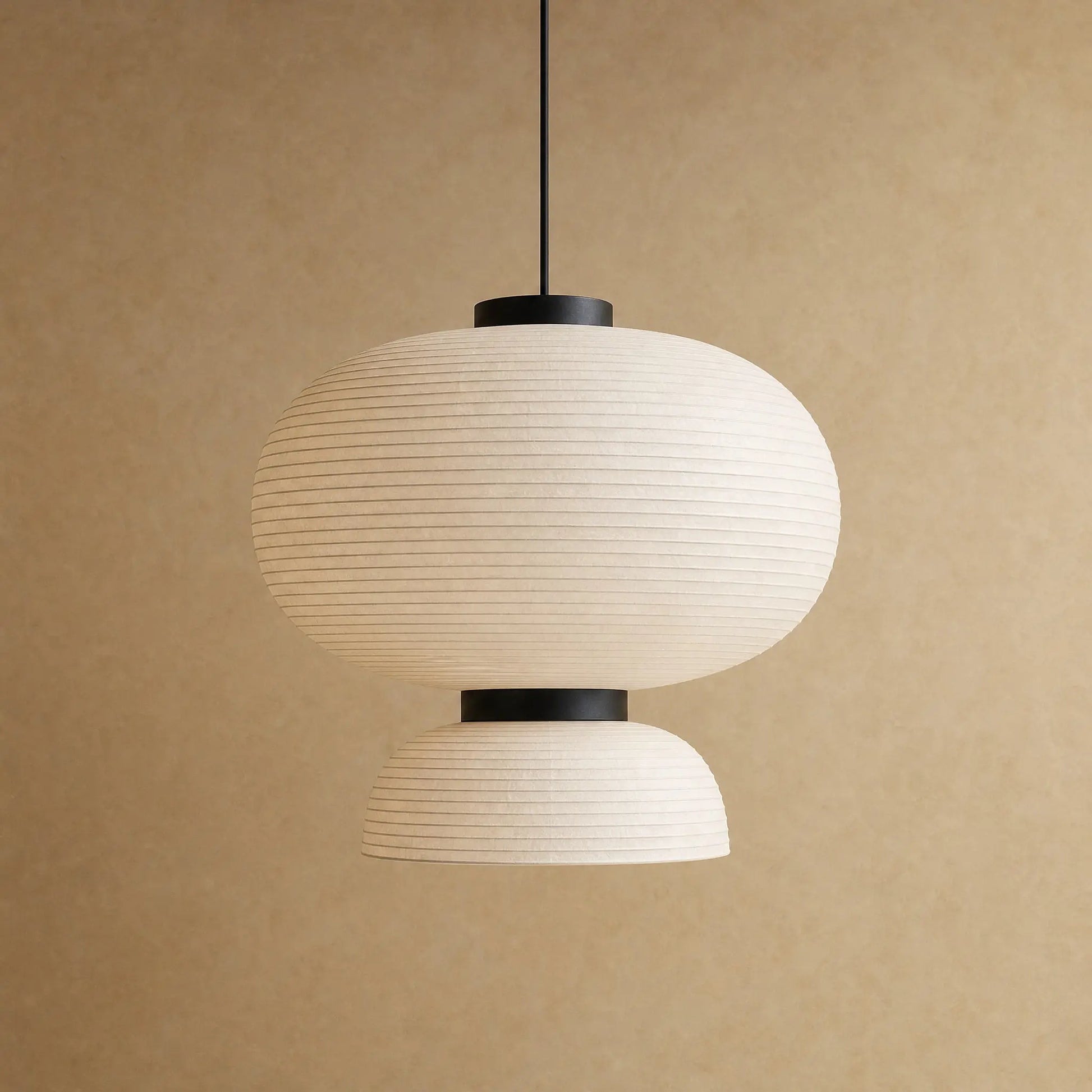 Suspension papier de riz Karumiya, packshot sphère Ø 70 cm | Delvanie