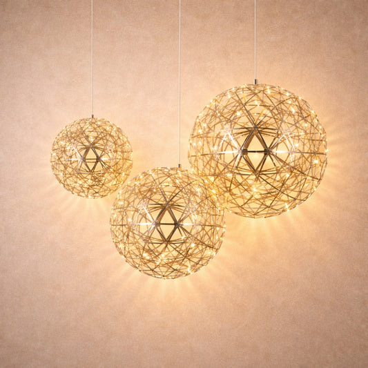 Pendant Light Design - Chrome Firework Globe | Stellora