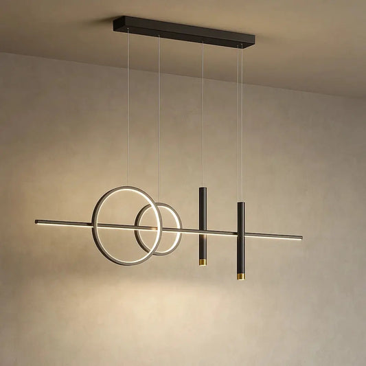 Manger Suspension Luminaire - Ligne Lumineuse Épurée | Lumysse - Type C | 100 cm / 3 Couleurs Sans télécommande / N |   Delvanie