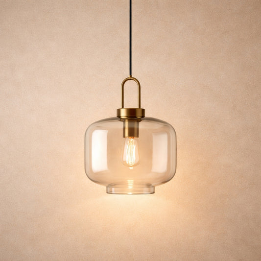 Pendant Light Glass - Amber Modern Balance | Célia