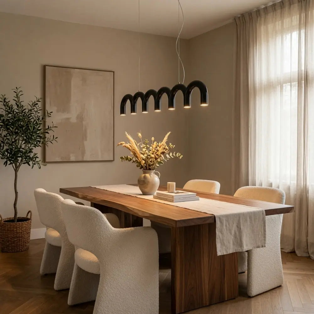 Suspensions LED - Arche Macaron Design | Obluria -  Suspension luminaire Delvanie