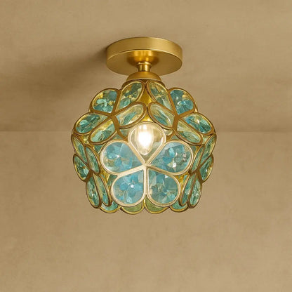 Suspension Luminaire Verre - Lueur Élégante | Cristalia - Vert |   Delvanie