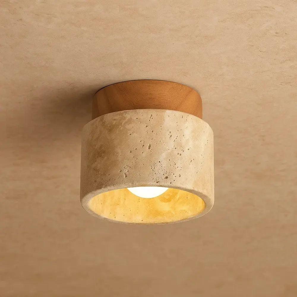 Plafonnier Travertin - Raffinement i | Travina - Court / Bois |   Delvanie