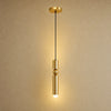 Lustre moderne Sumiro en laiton doré, version une lumière | Delvanie